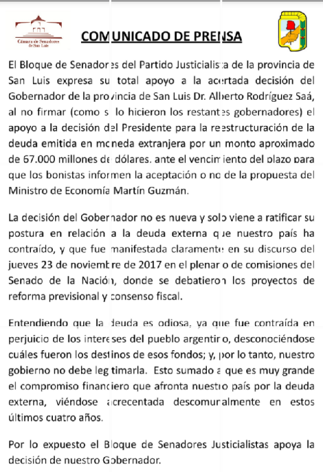 senadores