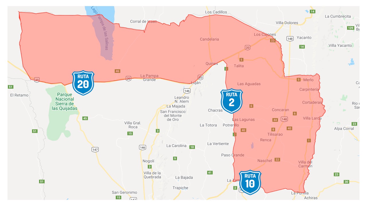 mapa norte