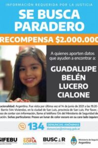 guadalupe pedido recompensa