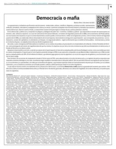 democracia o mafia