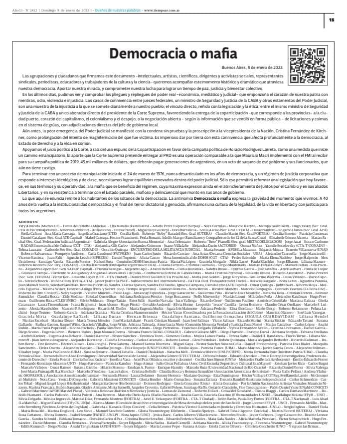 democracia o mafia