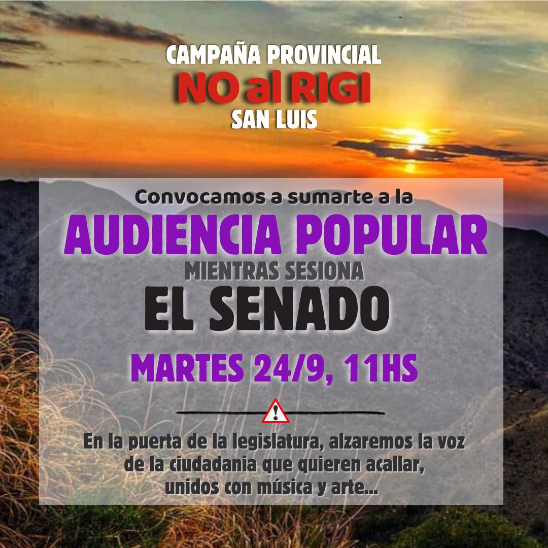 audiencia no al rigi