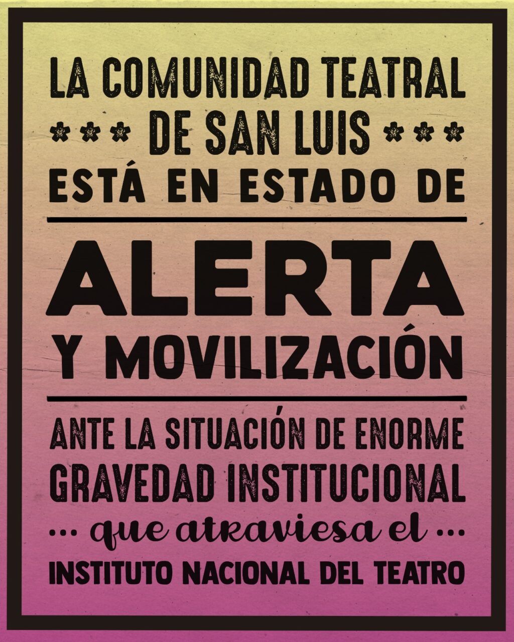 alerta teatral