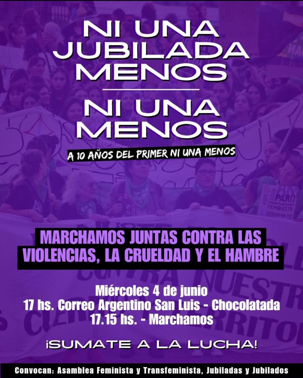 flyer ni una menos
