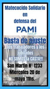 mate cocido pami